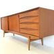 Enfilade teck 1960, 'Paola' par Oswald Vermaercke pour  V-Form