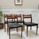 4 chaises scandinaves