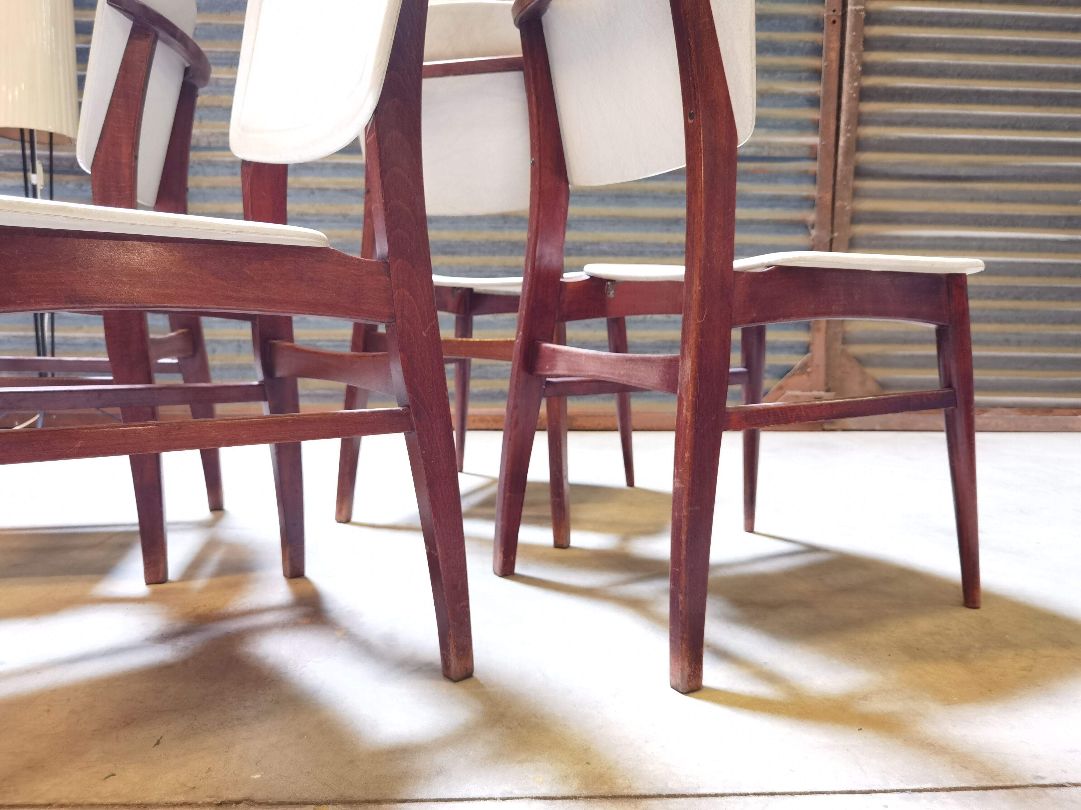 Lot de 4 chaises allemande Kondor Möbelwerk 1960