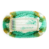 Large asparagus dish in Salins slip, early 20th century