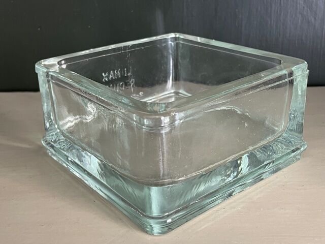 Lumax ashtray annealed glass paved 1950
