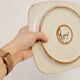 Olivier Roy Vallauris - 4 flat plates in vintage ceramic 1972