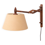 Small teak scissors wall lamp 1960s holland