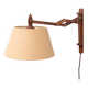 Small teak scissors wall lamp 1960s holland