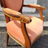 Pair of colorful medallion armchairs