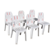 Lots de 6 chaises samba Pierre Paulin henry massonet en plastique design