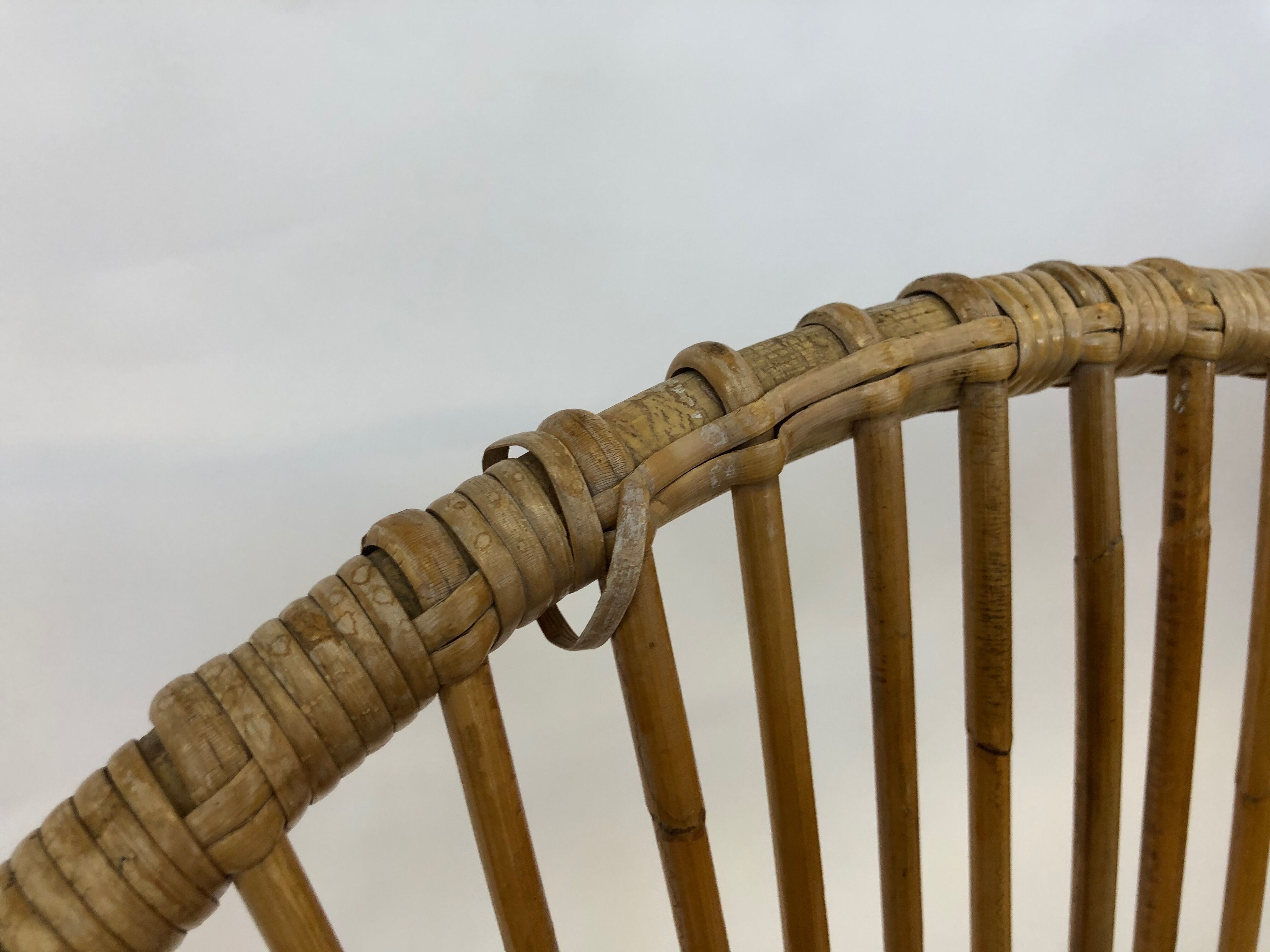 Fauteuil rotin Van Rohe Noordwolde, 1960