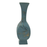 Chinese porcelain vase, cetadon, with gold leaf, Jingdezhen