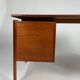 Bureau en teck design danois autoportant Gasvig Møbler vintage milieu du siècle