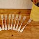 Set of 11 Art Deco silver-plated forks and spoons