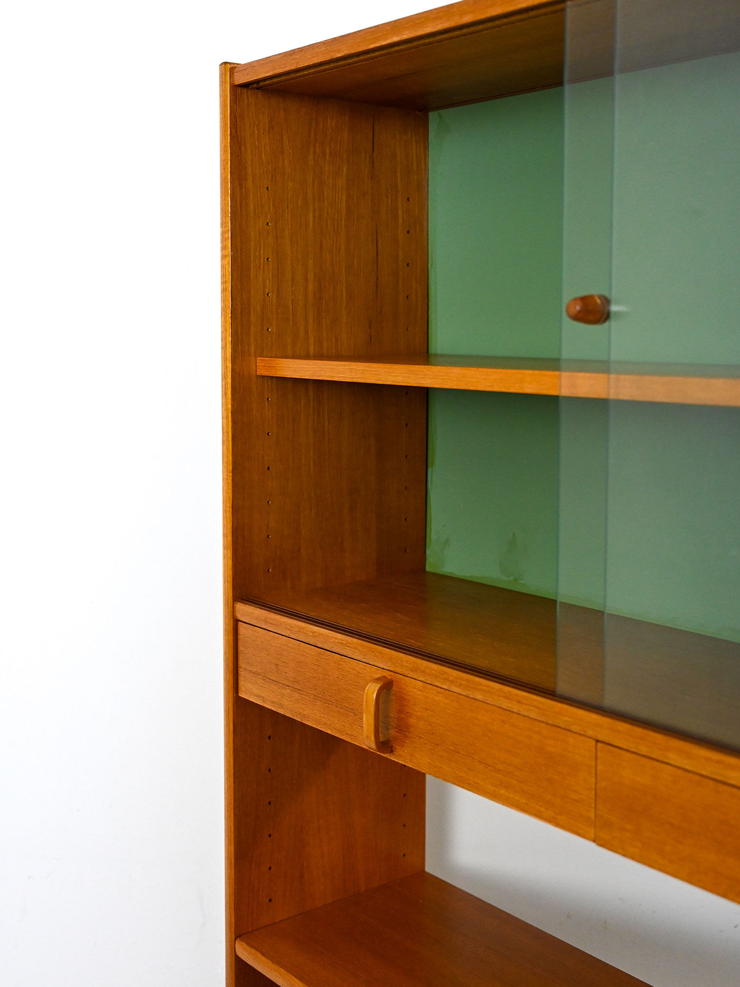 Swedish bookcase with display case