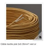 Mini ceramic lamp, braided fabric cable