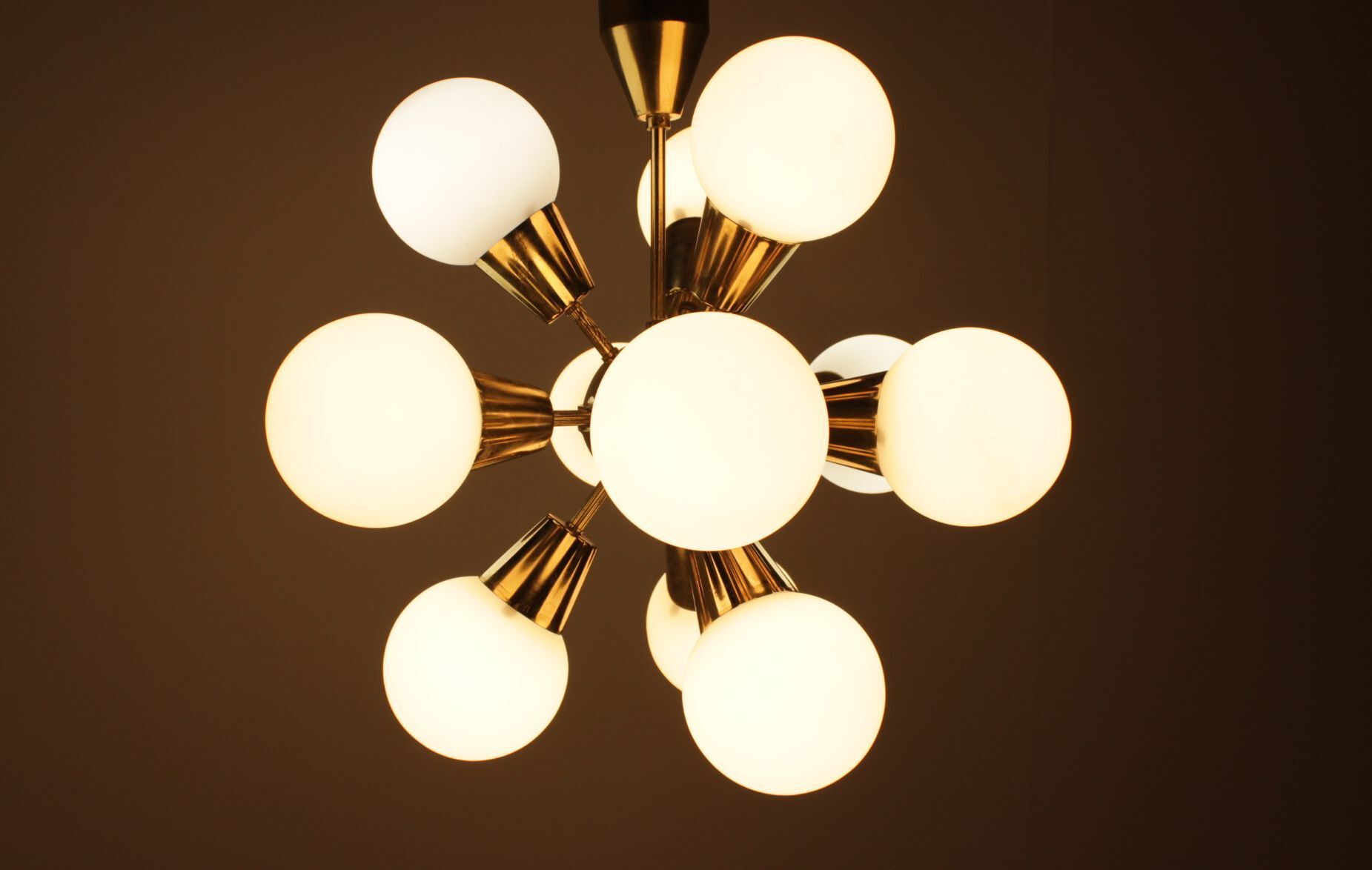 Chandelier Sputnik by Kamenický Šenov 1970 s