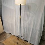 Yellow scoubidou floor lamp 1960