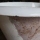 Old cast iron bathtub