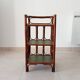 Vintage stand shelf in bamboo and rattan