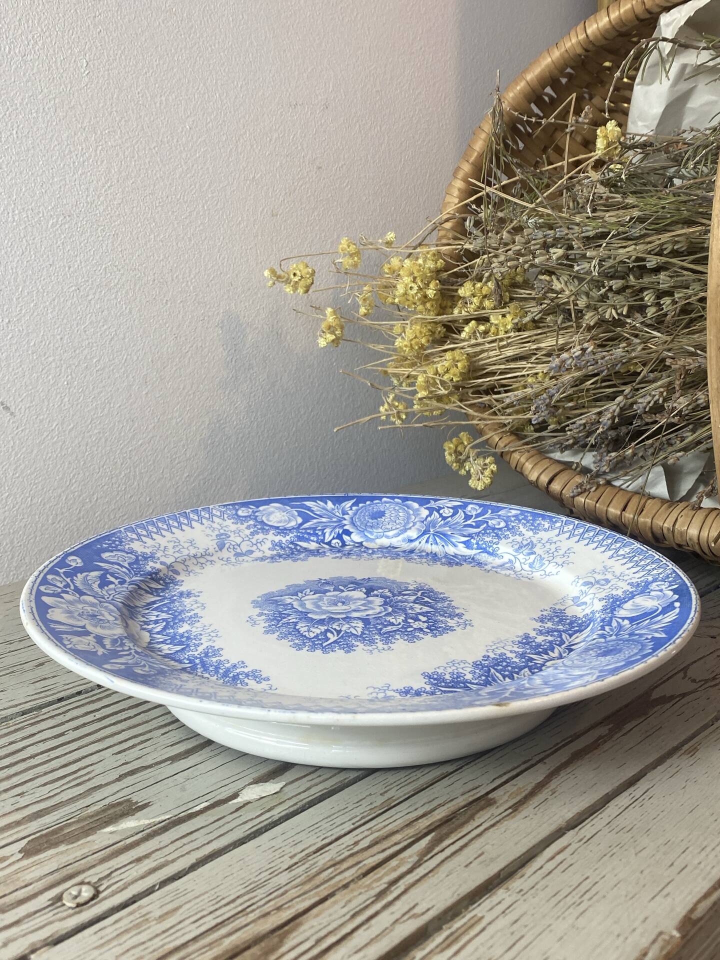 Compote dish, earthenware, Sarreguemines