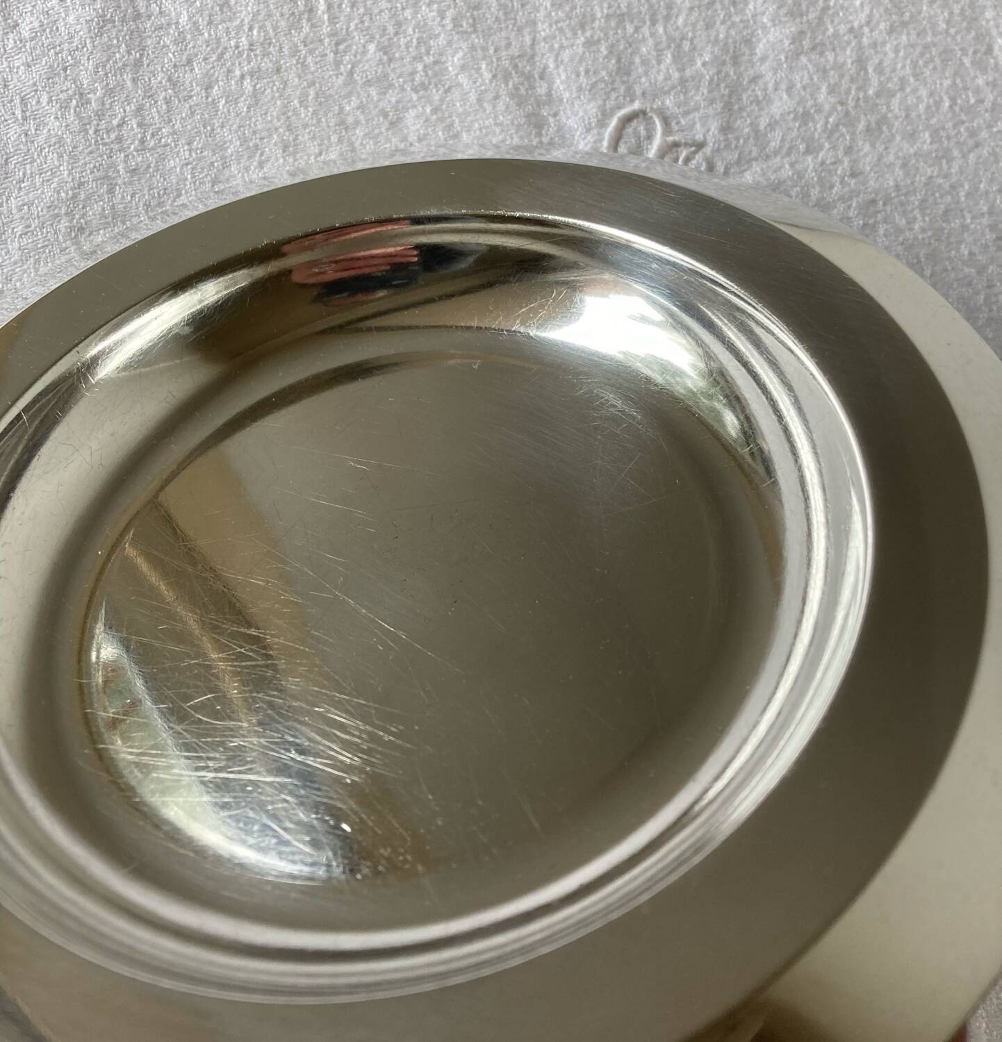 Christofle carafe tray, bottle