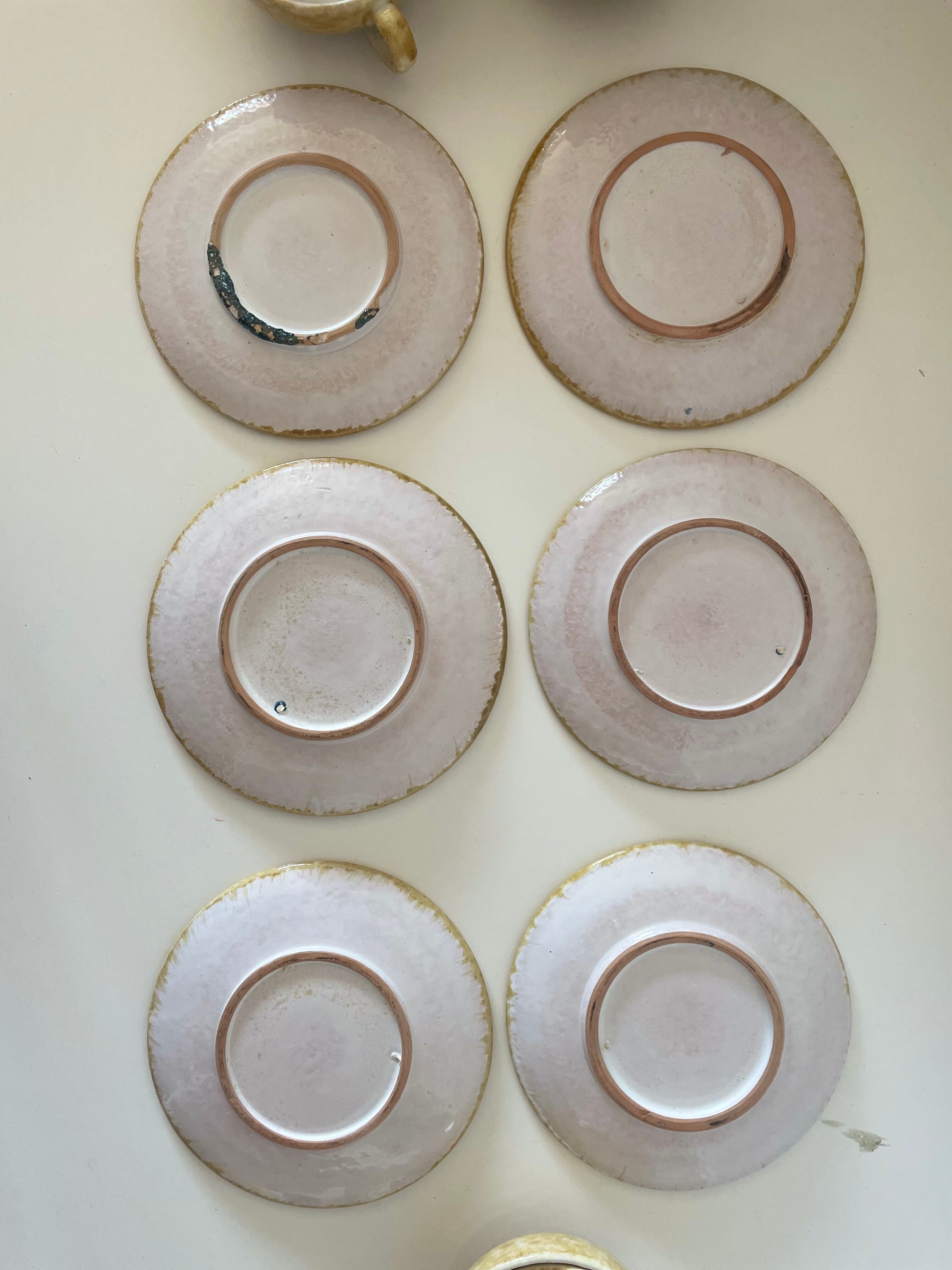 6 tea cups André Freymond