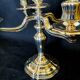Exceptional pair of table candlesticks in fine silver, St. Médard Paris