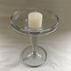 Large glass candle holder