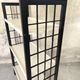 Vintage shelf in black and white wood