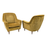 Ico Parisi Mid-Century Modern Italian Armchairs for Ariberto Colombo, 50s