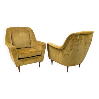 Ico Parisi Mid-Century Modern Italian Armchairs for Ariberto Colombo, 50s