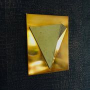 Postmodern Brass Wall Lamp Sconce from Liro, Belgium, 1980s