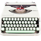 Typewriter hermes baby revised green