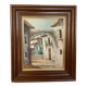 Tableau ruelles de village huile sur toile