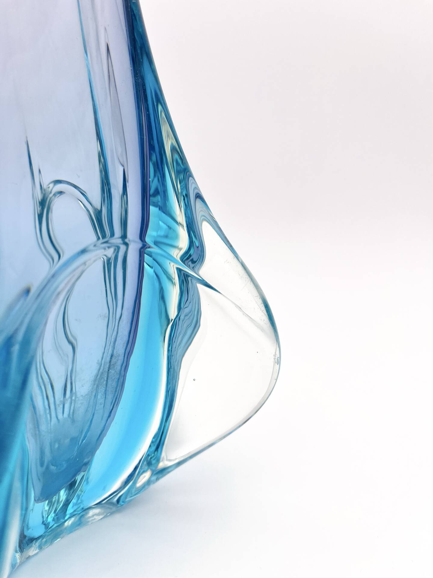 Giant Murano Vase Fratelli Toso Sommerso Gradient 51cm 4.2kg 60s 70s