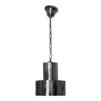 Chrome metal chandelier, Italian design, 70s