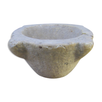 Carrara marble mortar