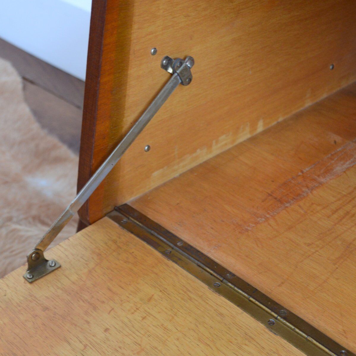 Night table side cabinet teak louis van teeffelen 1960s