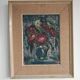 Modernist oil painting on canvas "Flowers" by Branislava Modelska-Jovanovic