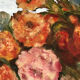 Peinture bouquet de fleurs art nouveau