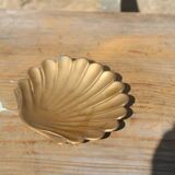 Vintage brass shell tray