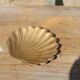 Vide-poche coquillage en laiton vintage