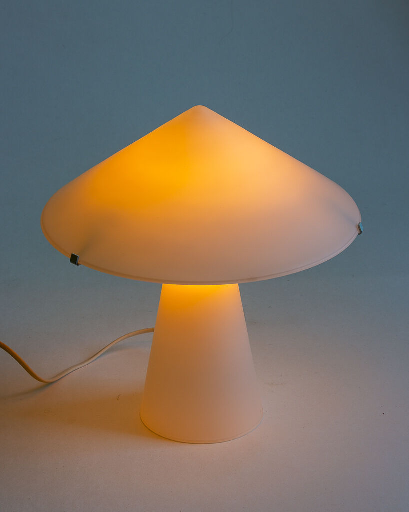 Mushroom table lamp, SCE France, 1980s