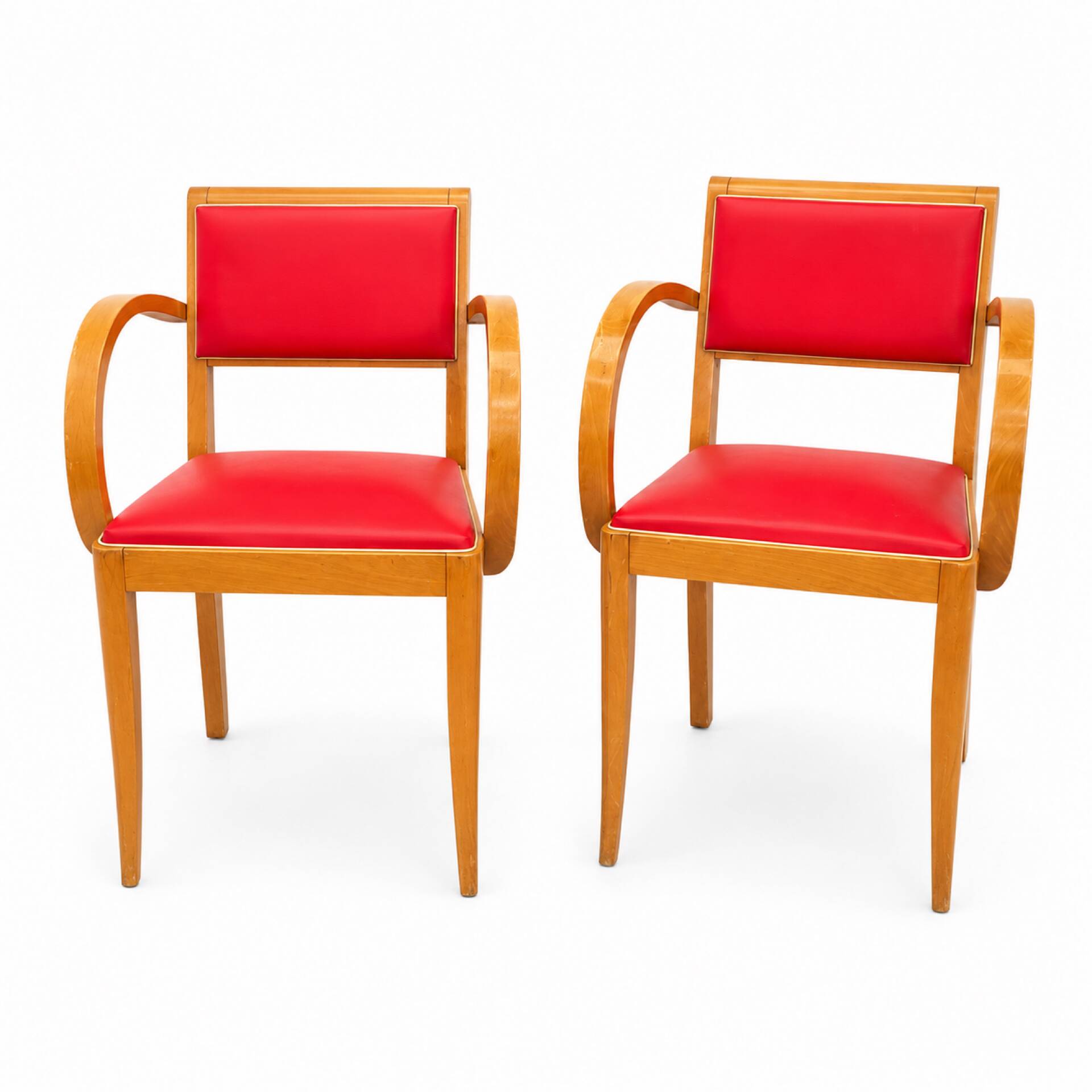 Paire de fauteuils Bridge 1940