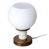 Lampe de table italienne vintage en cuivre et marbre, années 1960