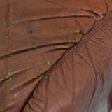 Vintage Seven Salotti modular sofa in cognac leather, Italy 1970s