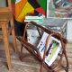 Vintage 1960s rattan magazine holder