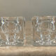 Pair of Peill & Putzler crystal candle holders from the 70s