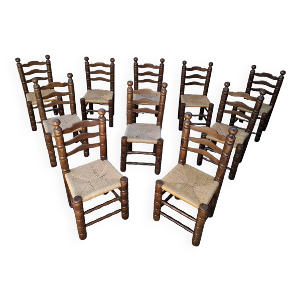 Chaises style Charles Dudouyt