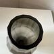 Vintage frosted grey vase