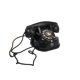 Old rotary dial telephone black metal bakelite rtt 1965