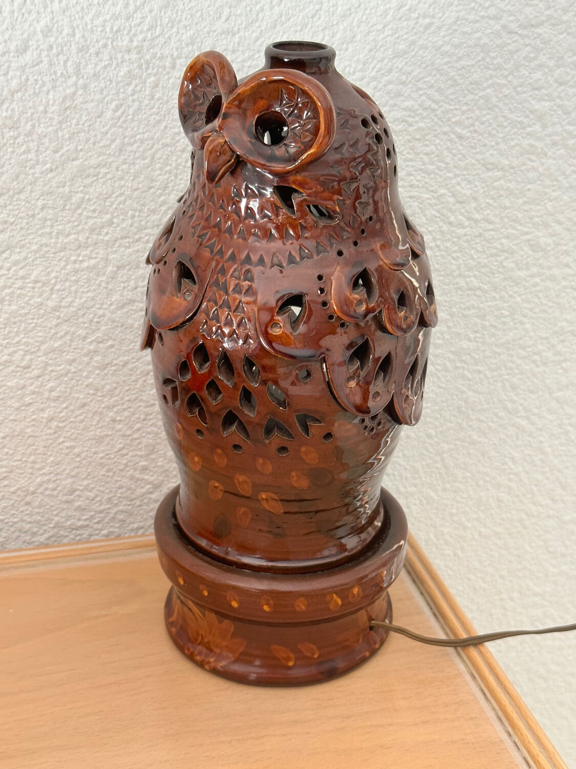 Lamp zoomorphic in ceramic from 1970