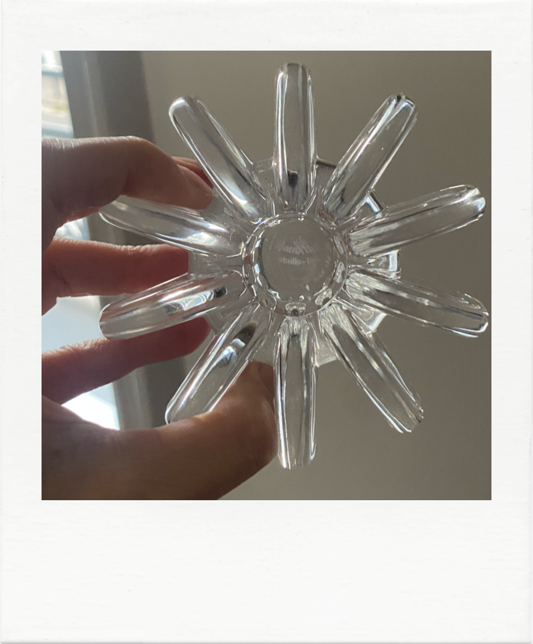 Bougeoir en cristal